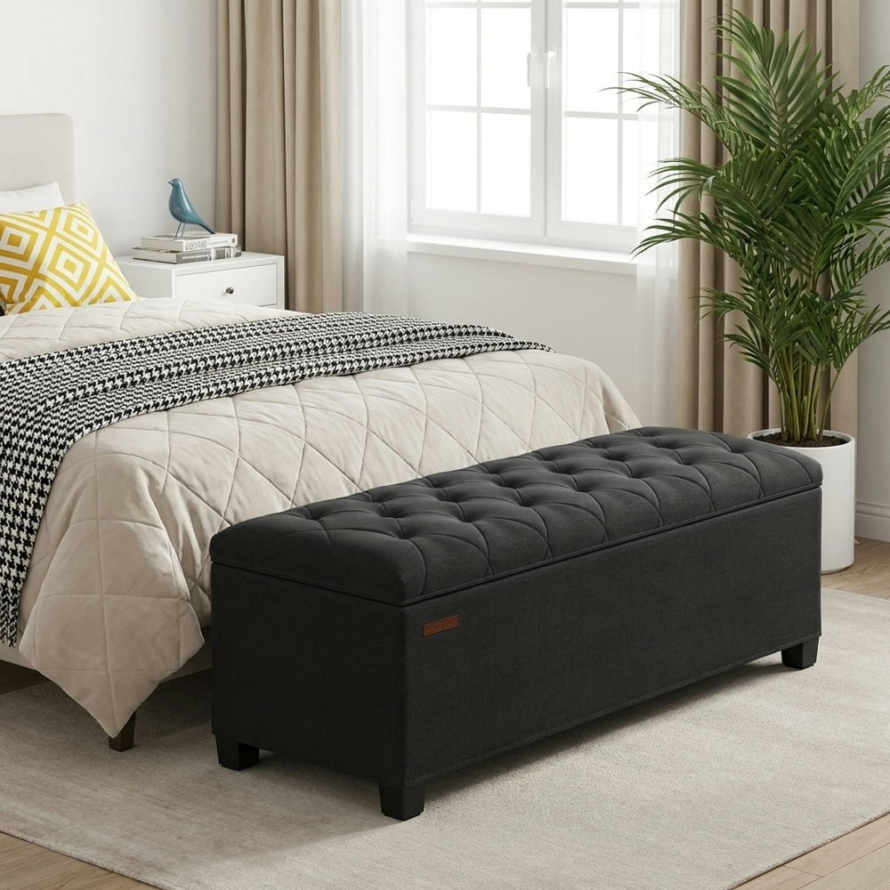 Ledrem 43-inch Storage Ottoman Bench: $75.99 Ledrem 43-inch Storage Ottoman Bench: $75.99