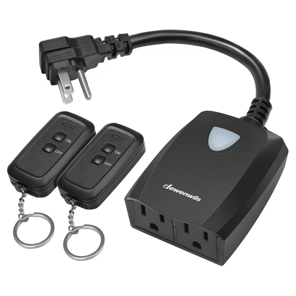 Dewenwils Outdoor Wireless Remote Control Outlet Switch: $17.99