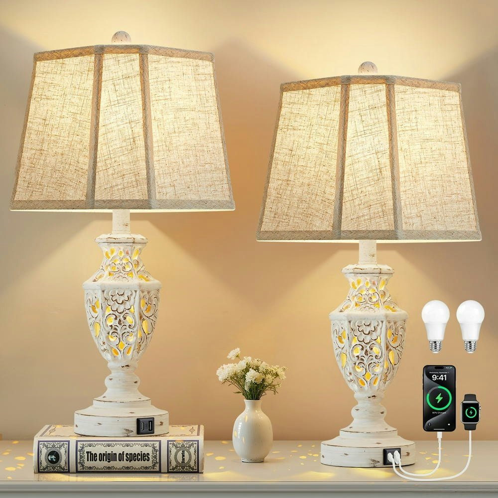 Natyswan 23.5-Inch Bedside Table Lamp 2-Pack: $65.99 Natyswan 23.5-Inch Bedside Table Lamp 2-Pack: $65.99