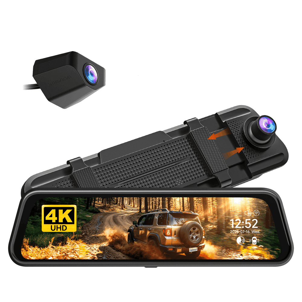 WolfBox M40lite 4K Front and 1080p Rear Mirror Dash Cam: $80.99 WolfBox M40lite 4K Front and 1080p Rear Mirror Dash Cam: $80.99