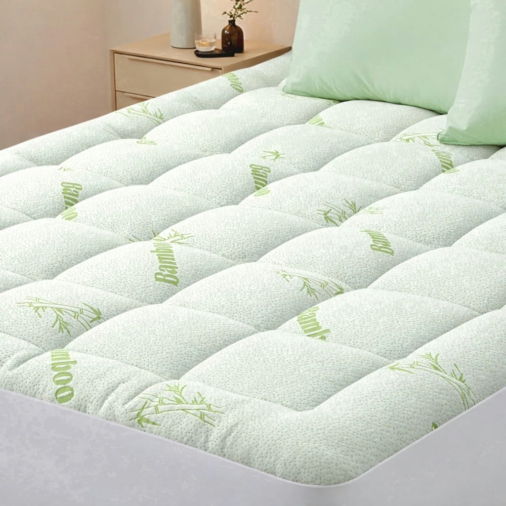 Yesbeds Queen Bamboo Viscose Mattress Pad and Protector: $24.99 Yesbeds Queen Bamboo Viscose Mattress Pad and Protector: $24.99