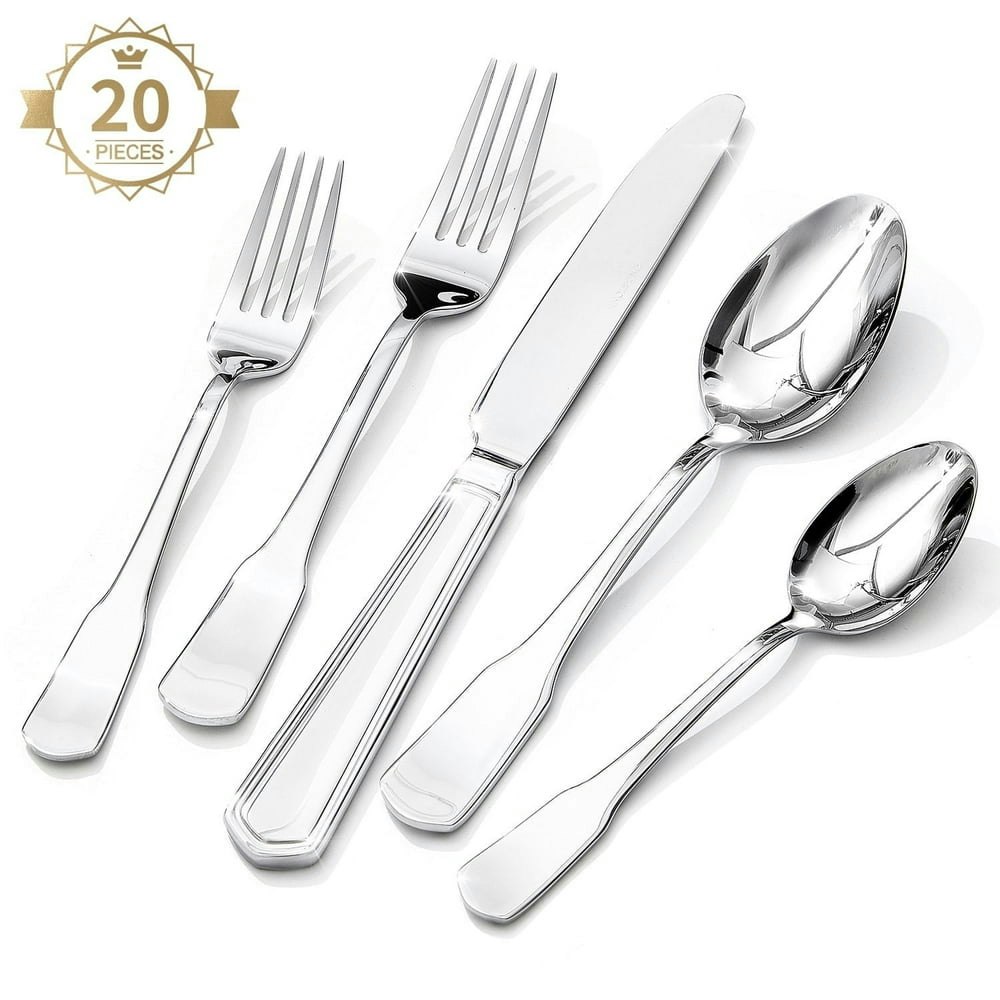 20-Piece Stainless Steel Flatware Set: $26.99 20-Piece Stainless Steel Flatware Set: $26.99