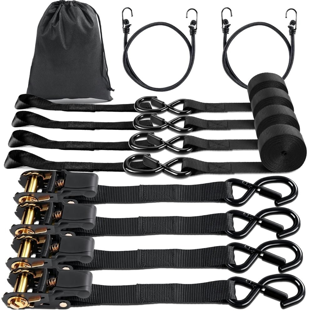 Untimaty 1-inch x 15-foot Heavy Duty Ratchet Straps 4-Pack: $22.49 Untimaty 1-inch x 15-foot Heavy Duty Ratchet Straps 4-Pack: $22.49