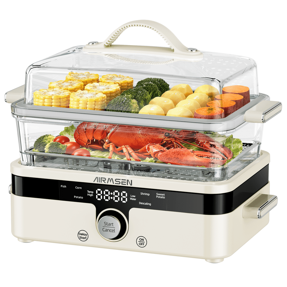 Airmsen 1,200W 8-in-1 Glass Food Steamer: $139.99 Airmsen 1,200W 8-in-1 Glass Food Steamer: $139.99