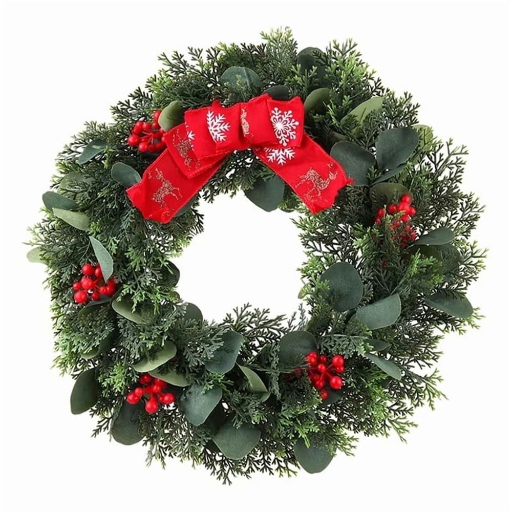 YUSS 17.7-inch Artificial Pine Christmas Wreath: $19.98 YUSS 17.7-inch Artificial Pine Christmas Wreath: $19.98