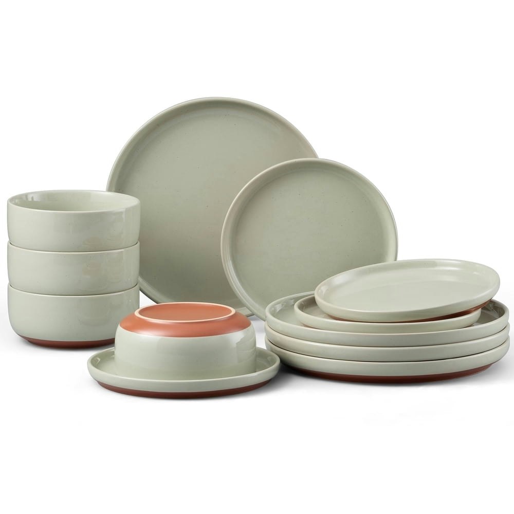 Onader 12-Piece Stoneware Dinnerware Set: $42.99 Onader 12-Piece Stoneware Dinnerware Set: $42.99
