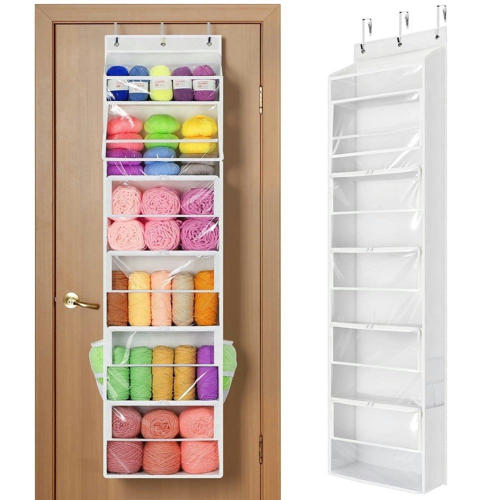 LazySpin Hanging Yarn Storage Organizer: $22.99 LazySpin Hanging Yarn Storage Organizer: $22.99
