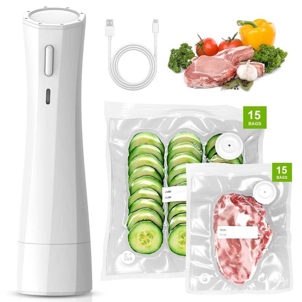 Tinana Cordless 80-kPa Vacuum Sealer with 30 Reusable Bags: $32.99 Tinana Cordless 80-kPa Vacuum Sealer with 30 Reusable Bags: $32.99