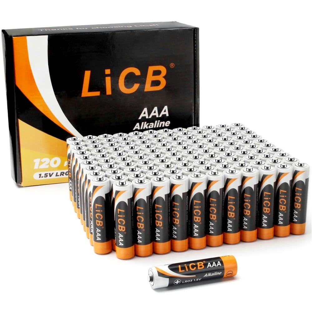 LiCB AAA Alkaline Batteries 120-Pack: $28.89 LiCB AAA Alkaline Batteries 120-Pack: $28.89