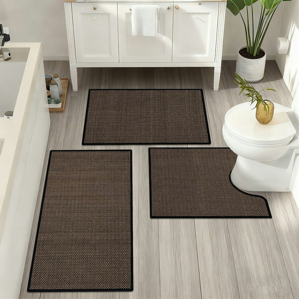 3-Piece Bathroom Rug Set: $25.99 3-Piece Bathroom Rug Set: $25.99