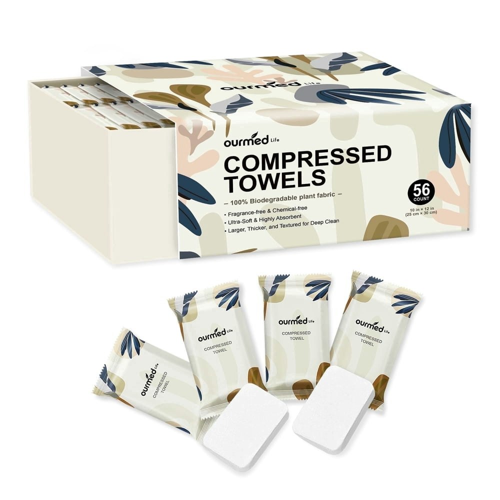 Ourmed Life 10"x12" Compressed Towel Tablets 56-Pack: $12.99 Ourmed Life 10"x12" Compressed Towel Tablets 56-Pack: $12.99