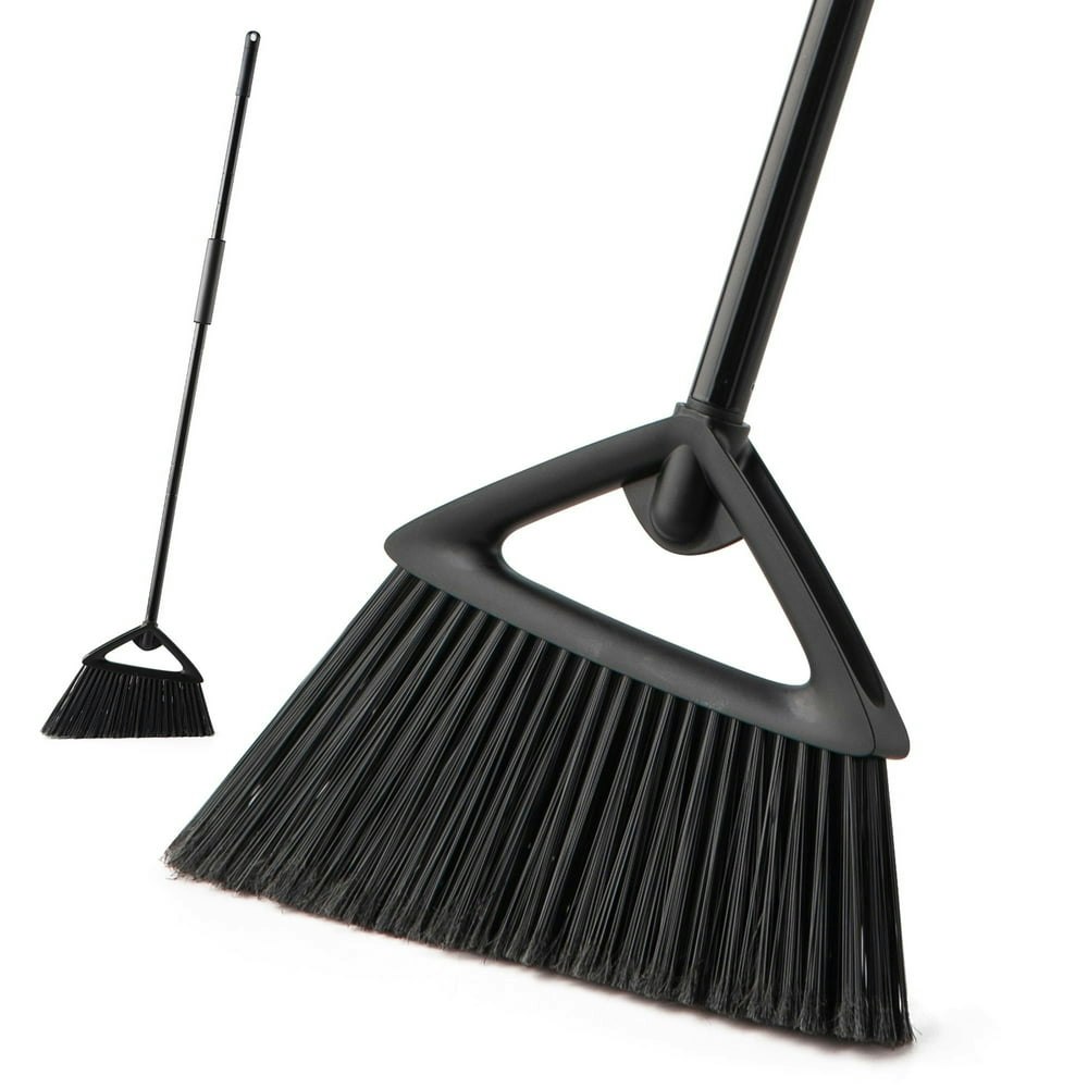 Heavy Duty Angled Broom with 59.8-Inch Adjustable Handle: $18.98