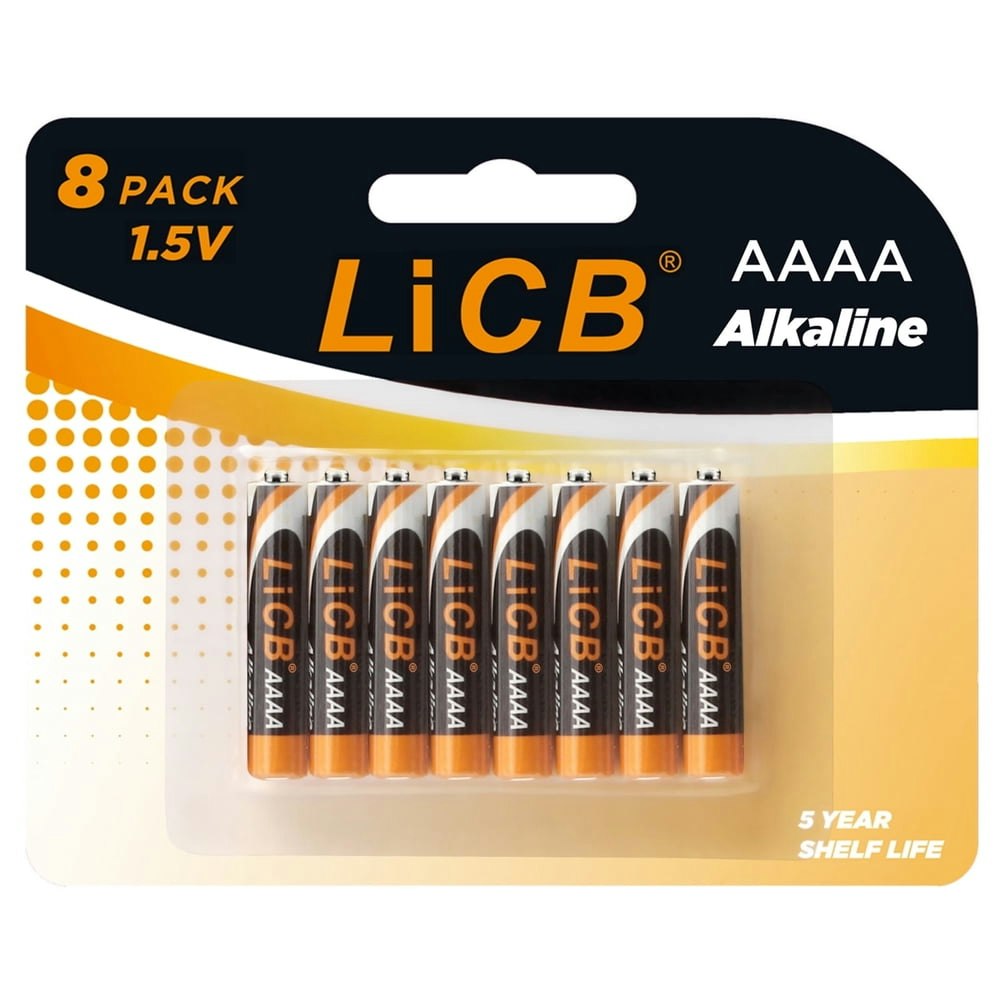 LiCB AAAA 1.5V Alkaline Batteries 8-Pack: $8.99 LiCB AAAA 1.5V Alkaline Batteries 8-Pack: $8.99