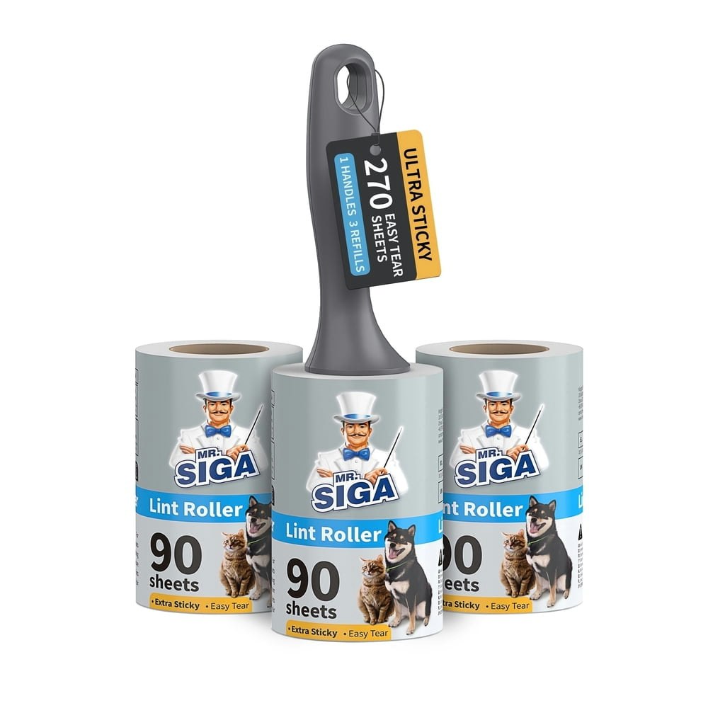 Mr. Siga Extra Sticky Lint Roller 270-Sheet Pack: $9.71
