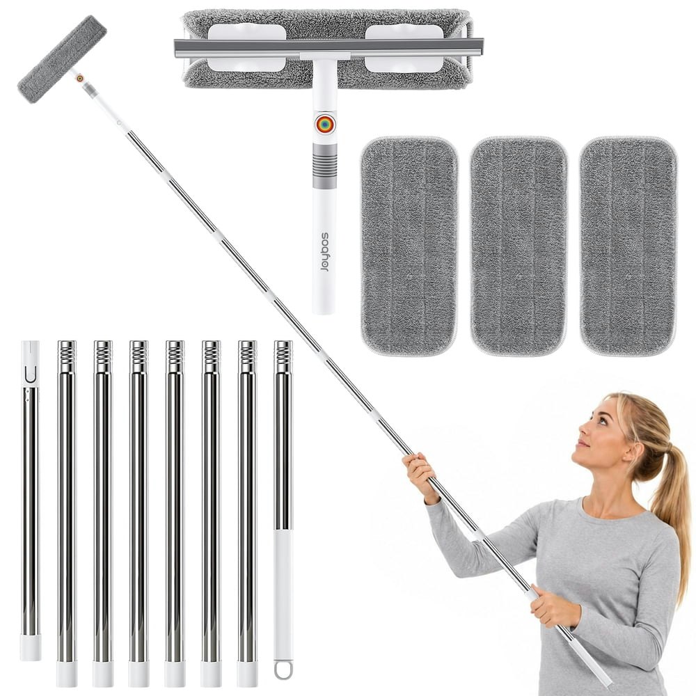Maoface Window Squeegee and Scrubber with 4 Microfiber Cloths: $17.99 Maoface Window Squeegee and Scrubber with 4 Microfiber Cloths: $17.99