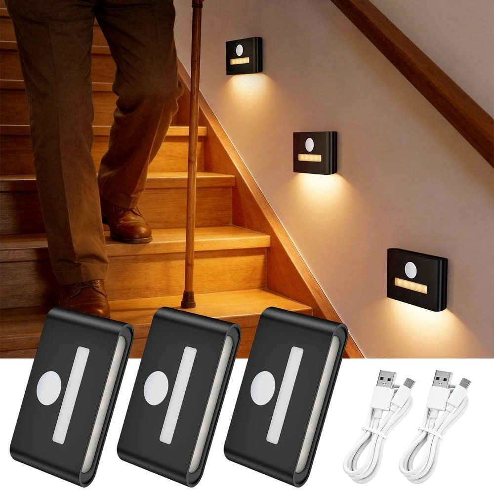 Motion Sensor Stair Lights 3-Pack: $18.79 Motion Sensor Stair Lights 3-Pack: $18.79