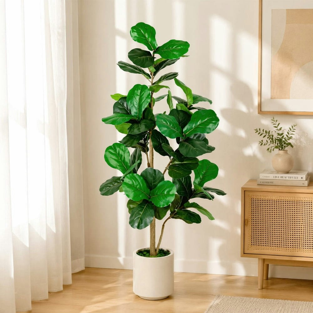 Romswi 5-Foot Artificial Fiddle Leaf Fig Tree: $39.99 Romswi 5-Foot Artificial Fiddle Leaf Fig Tree: $39.99