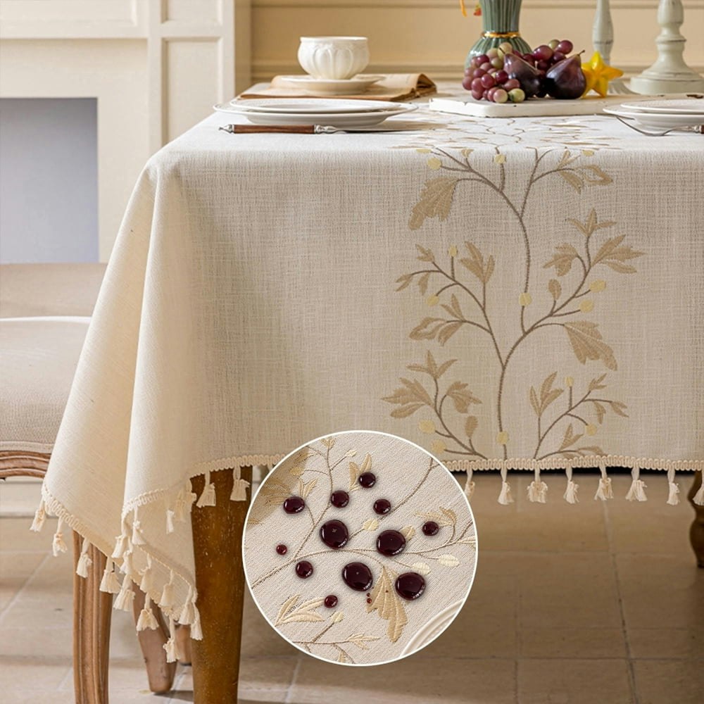 Soulgenix 55"x70" Waterproof Tassel Tablecloth: $19.99 Soulgenix 55"x70" Waterproof Tassel Tablecloth: $19.99