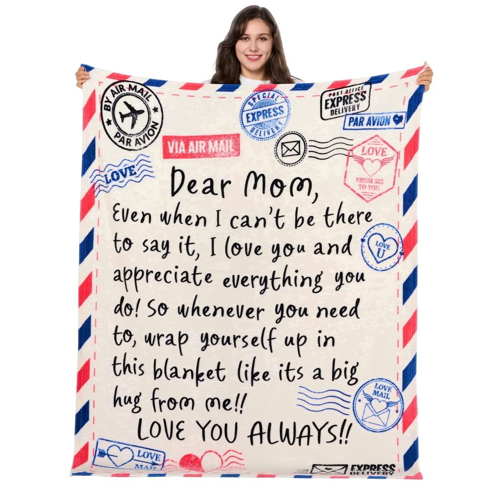 LuckyApr 50"x60" Throw Blanket for Mom: $19.99 LuckyApr 50"x60" Throw Blanket for Mom: $19.99