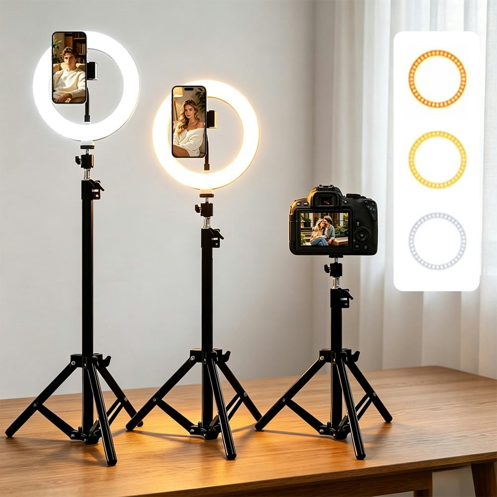 Goodea 8-Inch LED Ring Light with Tripod Stand: $16.99 Goodea 8-Inch LED Ring Light with Tripod Stand: $16.99