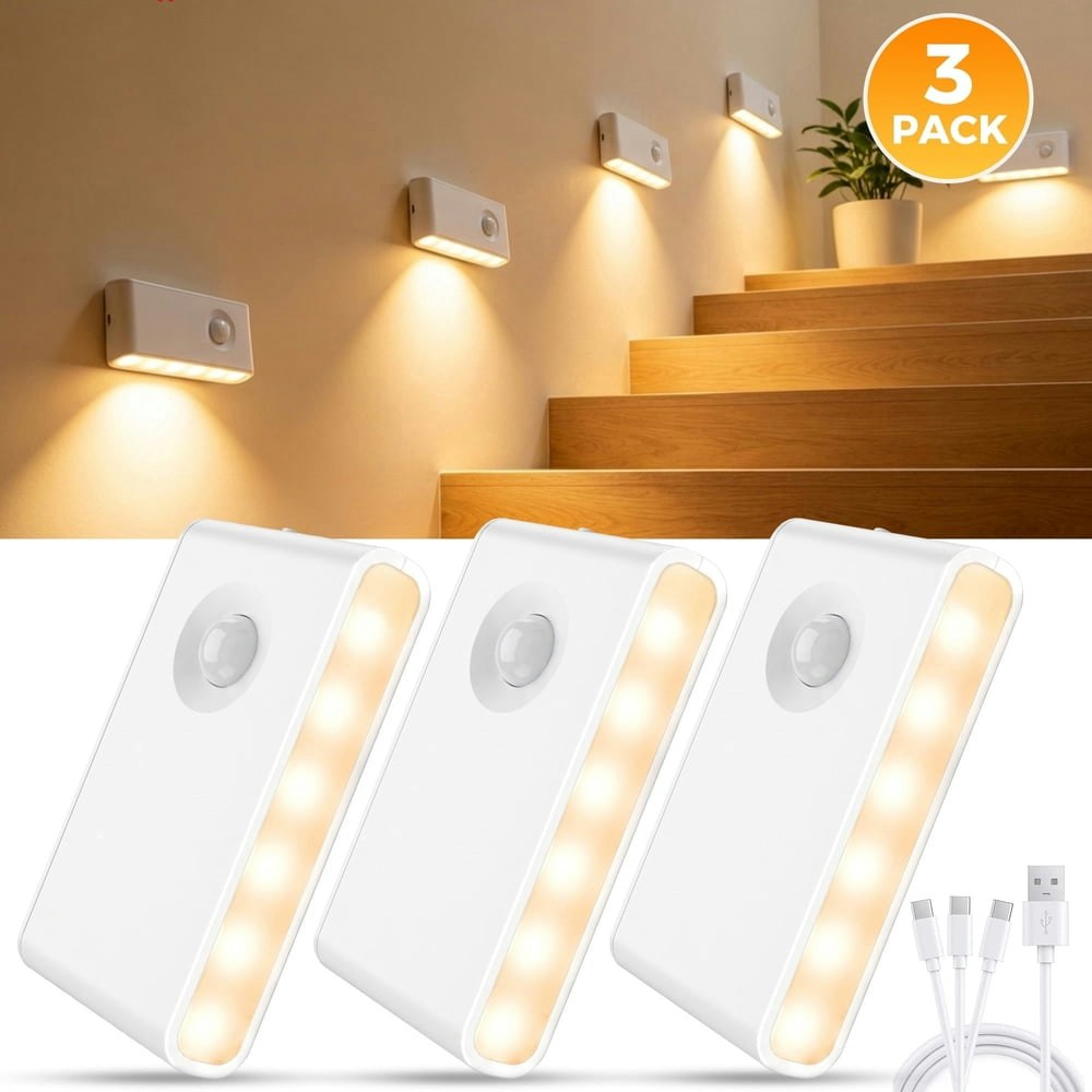Volivo LED Motion Sensor Night Light 3-Pack: $12.99 Volivo LED Motion Sensor Night Light 3-Pack: $12.99