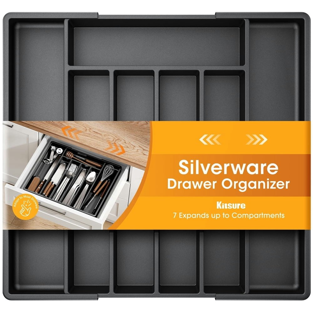 Kitsure Expandable Silverware Drawer Organizer: $12.99 Kitsure Expandable Silverware Drawer Organizer: $12.99