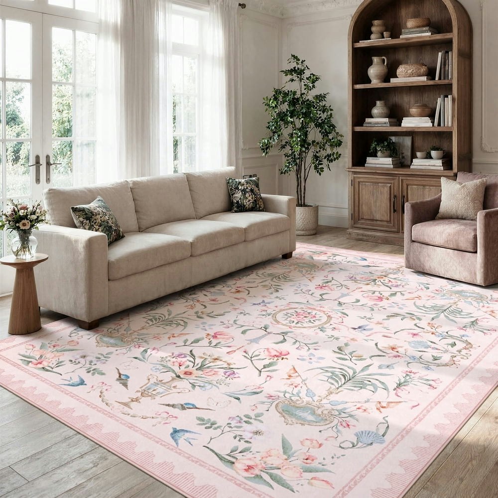Lahome 8'x10' Floral Area Rug: $89.99 Lahome 8'x10' Floral Area Rug: $89.99