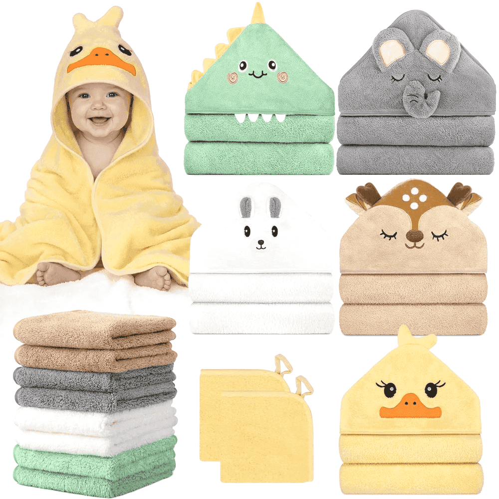 Baby Bath Towel and Washcloth 15-Piece Set: $24.19 Baby Bath Towel and Washcloth 15-Piece Set: $24.19