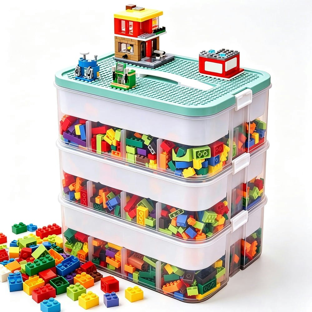 Stackable 3-Layer Building Block Storage Organizer: $45.99 Stackable 3-Layer Building Block Storage Organizer: $45.99