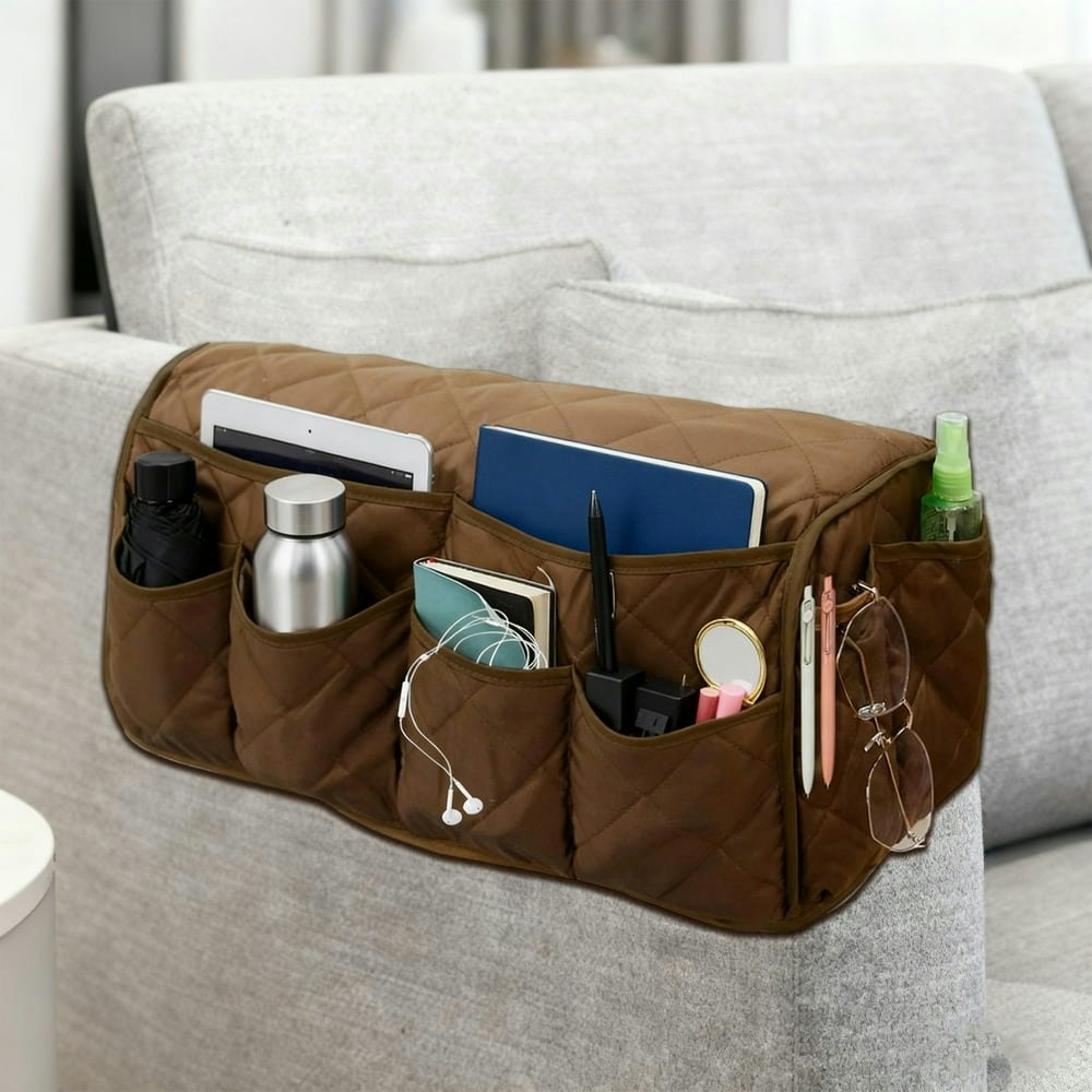 Wavraging Sofa Armchair Caddy Organizer: $13.59