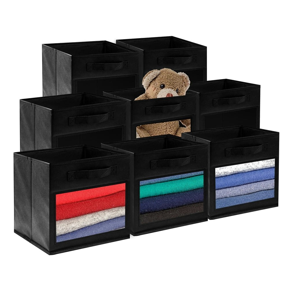 Foldable Fabric Cube Storage Bins 8-Pack: $23.99 Foldable Fabric Cube Storage Bins 8-Pack: $23.99