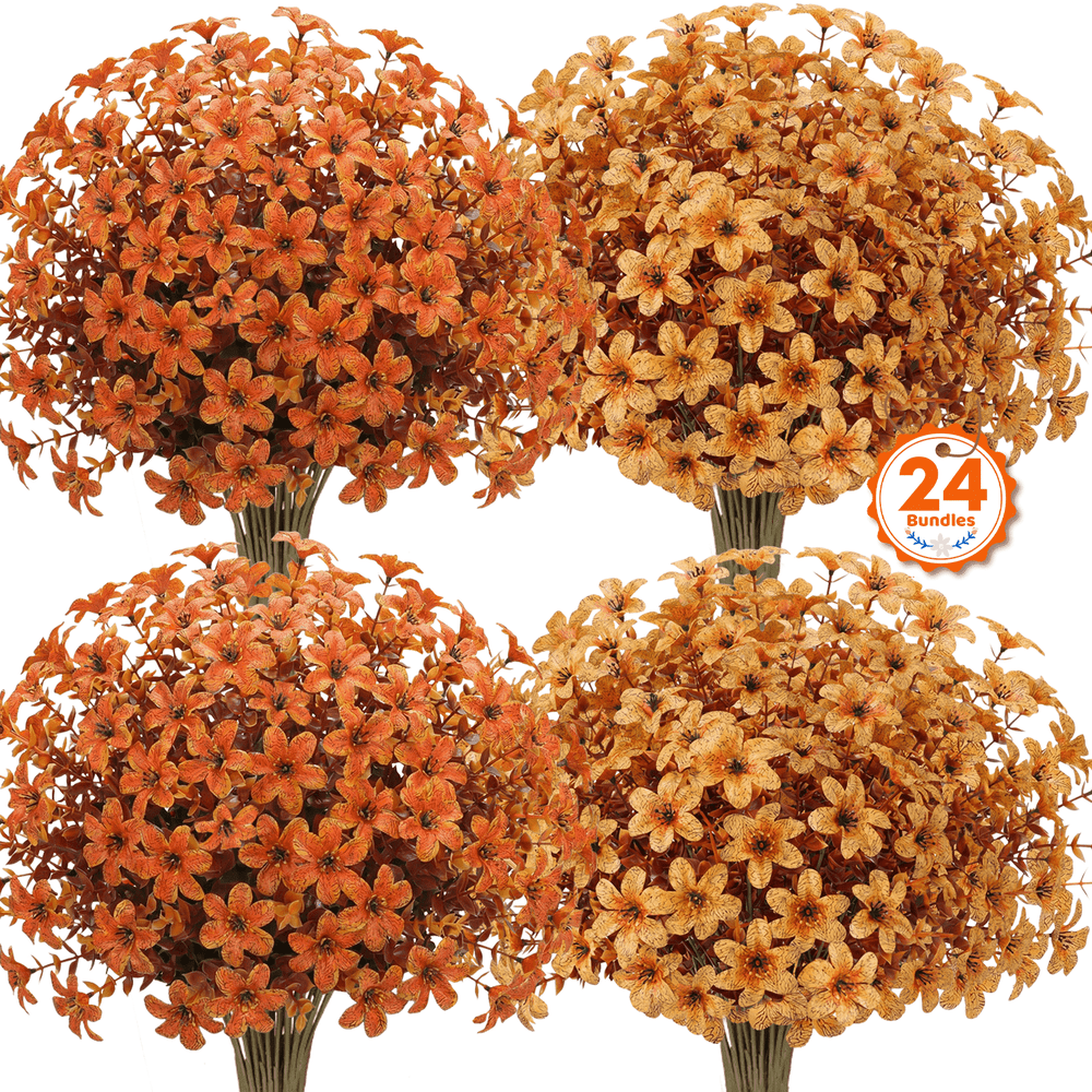 AcerichFad Artificial Fall Flowers 24-Bundle Set: $21.99 AcerichFad Artificial Fall Flowers 24-Bundle Set: $21.99
