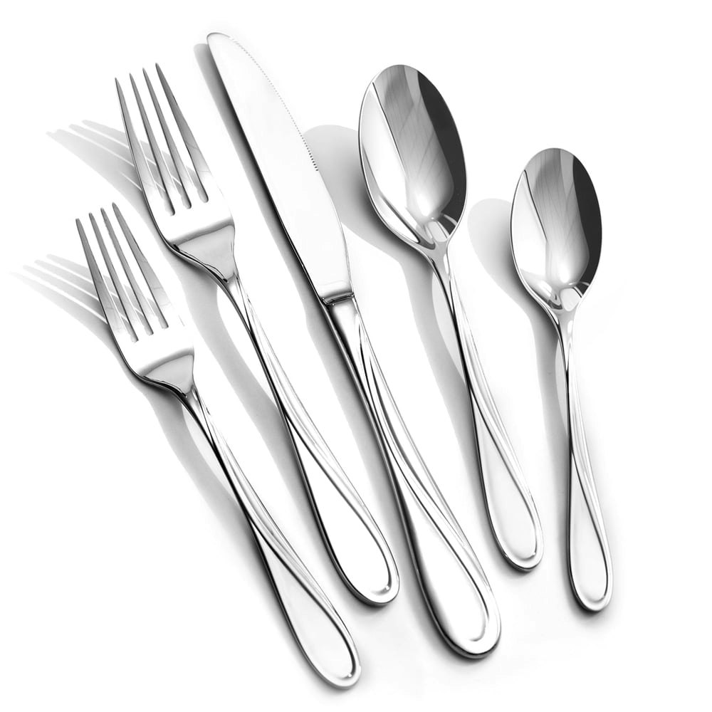 40-Piece Stainless Steel Silverware Set for 8: $40.37 40-Piece Stainless Steel Silverware Set for 8: $40.37