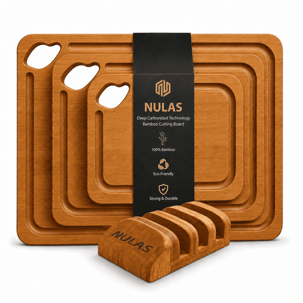 Nulas 4-Piece Bamboo Cutting Board Set: $25.99 Nulas 4-Piece Bamboo Cutting Board Set: $25.99