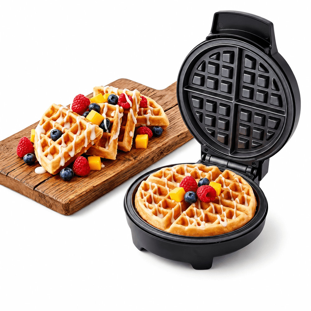 Casualife 1,000W Round Belgian Waffle Maker: $27.99 Casualife 1,000W Round Belgian Waffle Maker: $27.99