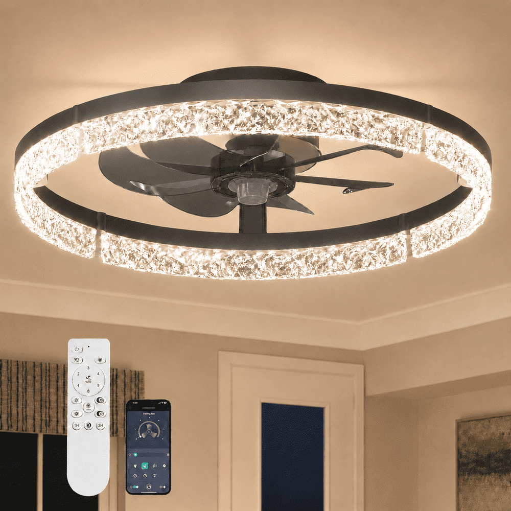 Aidel 20-inch Flush Mount Ceiling Fan with Light: $54.99 Aidel 20-inch Flush Mount Ceiling Fan with Light: $54.99