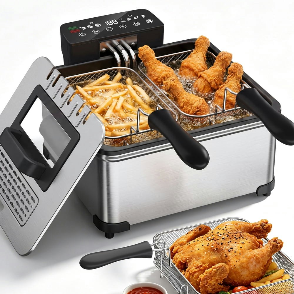 4.23-Quart Stainless Steel Deep Fryer: $62.99 4.23-Quart Stainless Steel Deep Fryer: $62.99