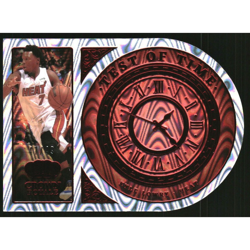 2021-22 Crown Royale Kyle Lowry Test of Time Red Card: $15 2021-22 Crown Royale Kyle Lowry Test of Time Red Card: $15