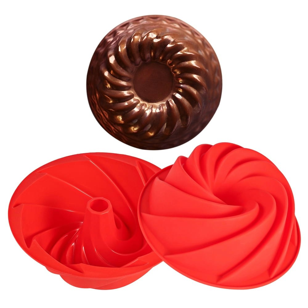 Armscye 9.5-Inch Silicone Bundt Cake Pan 2-Pack: $10 Armscye 9.5-Inch Silicone Bundt Cake Pan 2-Pack: $10