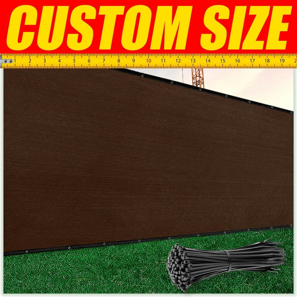 Colour Tree 6' x 50' Brown Shade Fabric Privacy Screen: $54.99 Colour Tree 6' x 50' Brown Shade Fabric Privacy Screen: $54.99
