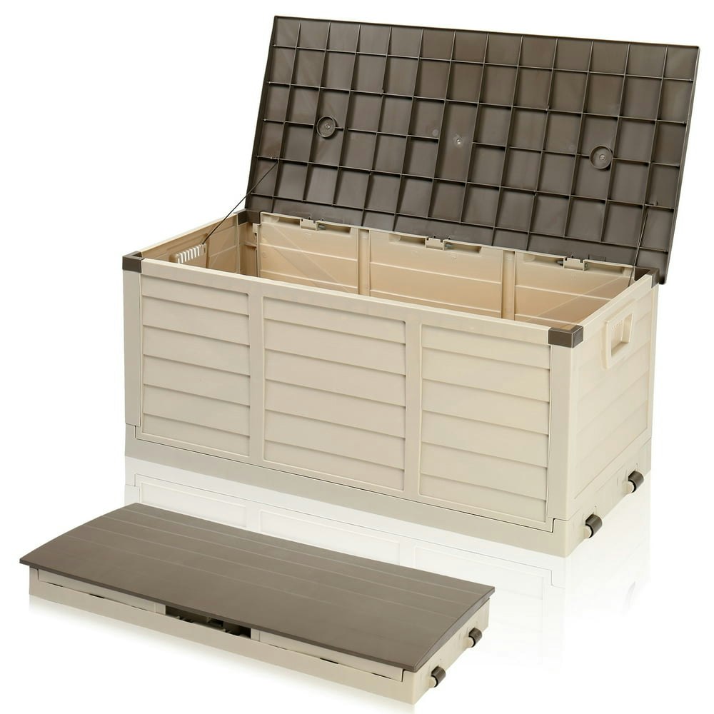 Ktaxon 75-Gallon Collapsible Resin Deck Box: $49.99 Ktaxon 75-Gallon Collapsible Resin Deck Box: $49.99