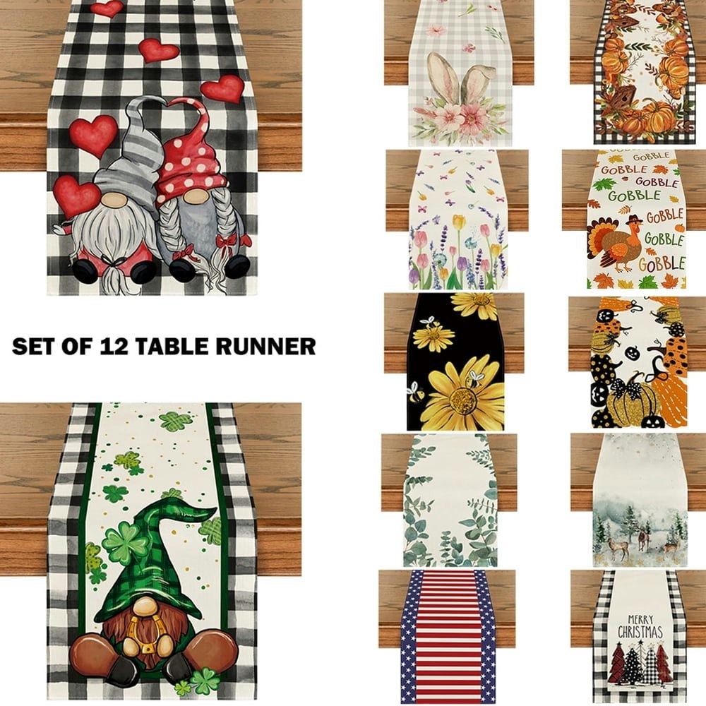 Smile 13x72-Inch Seasonal Table Runner 12-Pack: $31.99 Smile 13x72-Inch Seasonal Table Runner 12-Pack: $31.99