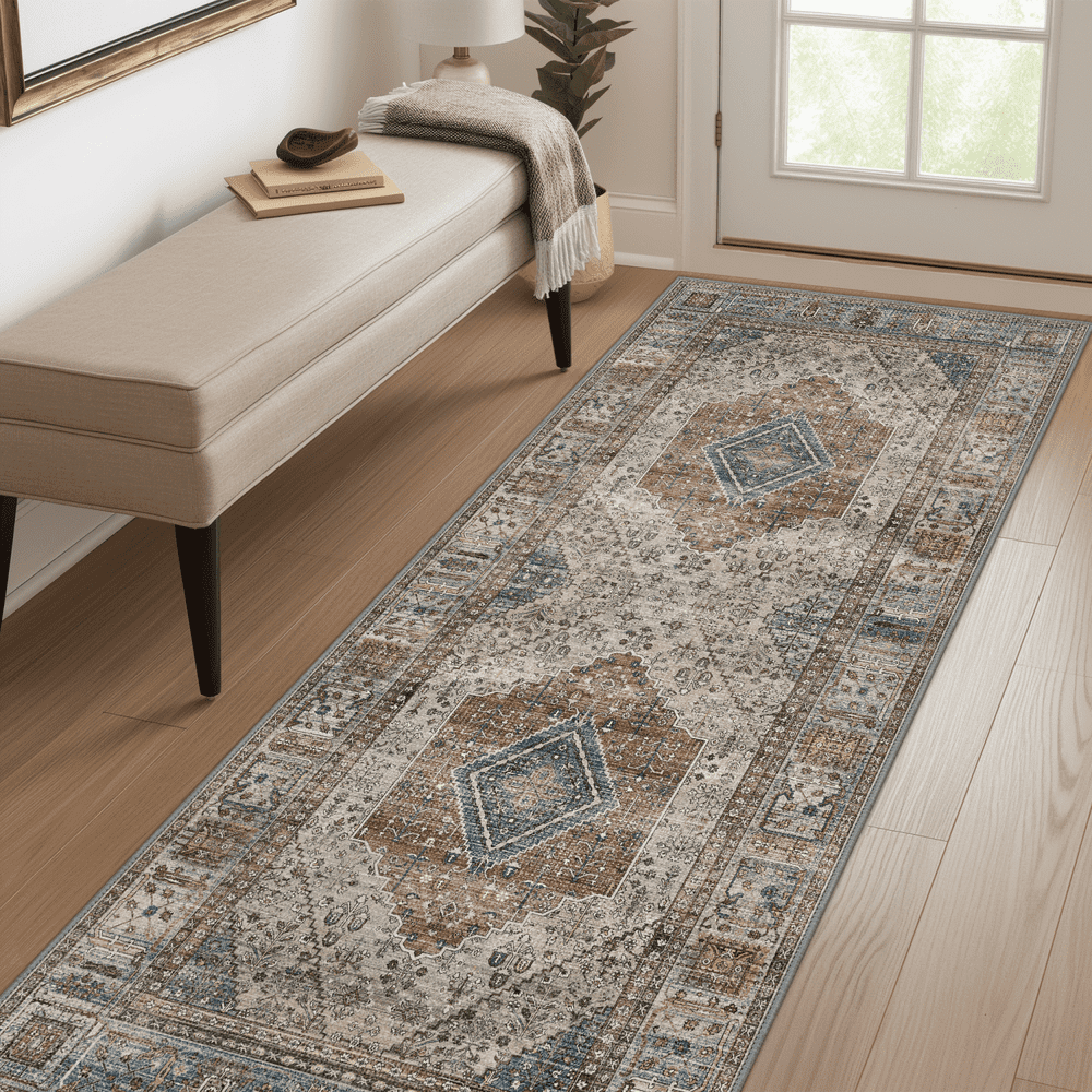Deorab 2'x5' Vintage Runner Rug: $19.59 Deorab 2'x5' Vintage Runner Rug: $19.59