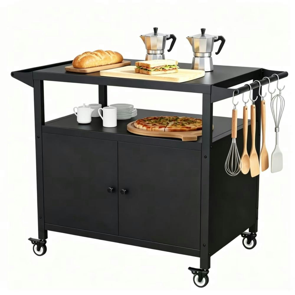 Yacona Outdoor Grill Cart with Storage Cabinet: $108.99 Yacona Outdoor Grill Cart with Storage Cabinet: $108.99