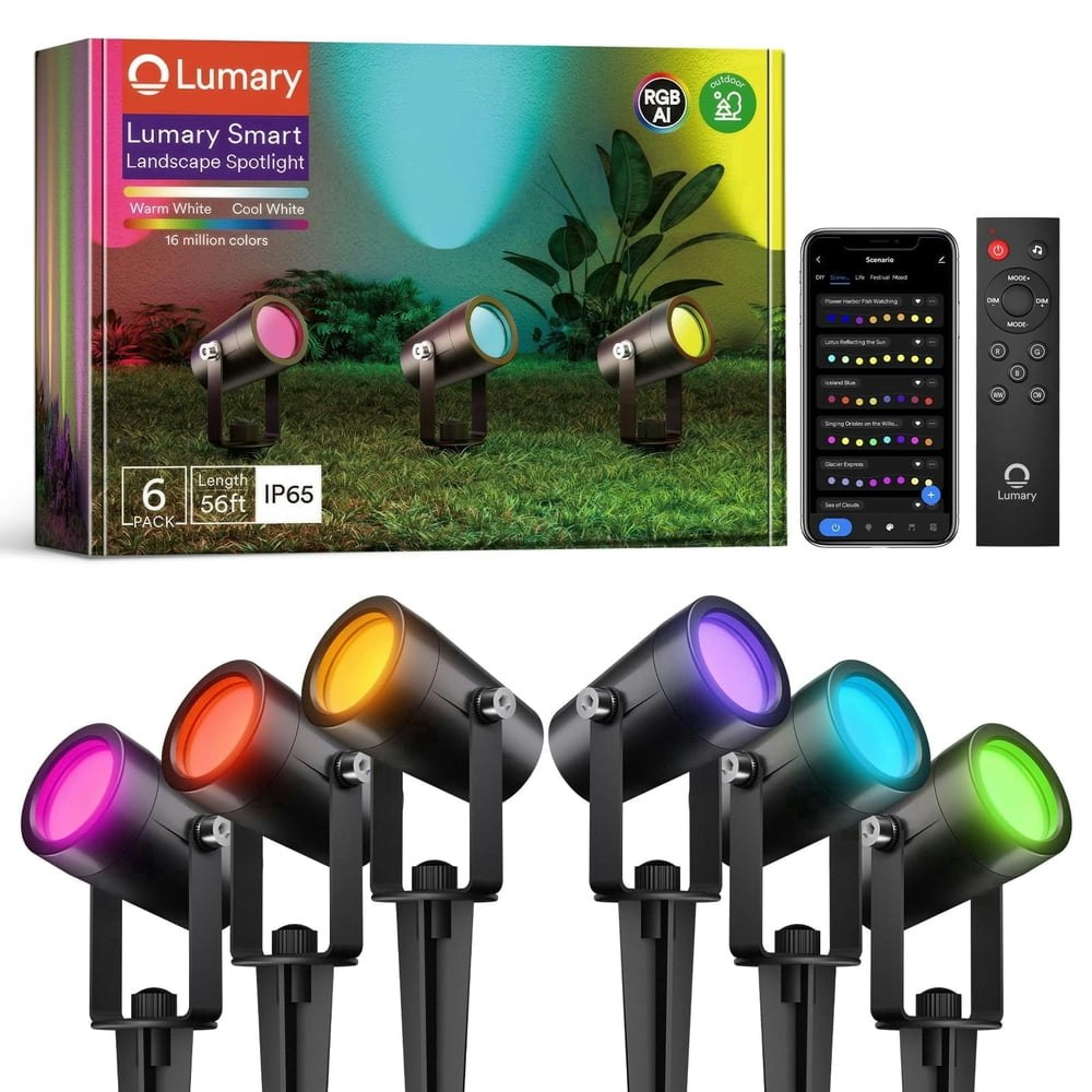 Lumary Gen2 RGBAIWW Smart Landscape Lights 6-Pack: $76.49 Lumary Gen2 RGBAIWW Smart Landscape Lights 6-Pack: $76.49