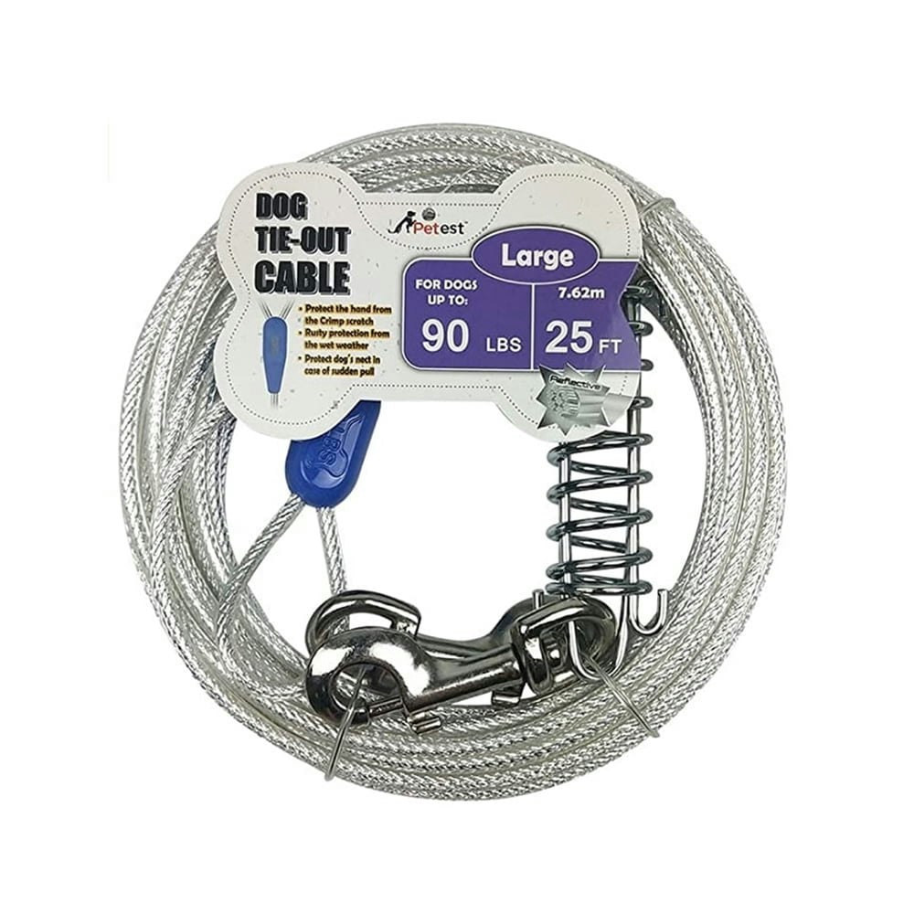 Petest 25-Foot Reflective Tie-Out Cable: $13.49 Petest 25-Foot Reflective Tie-Out Cable: $13.49