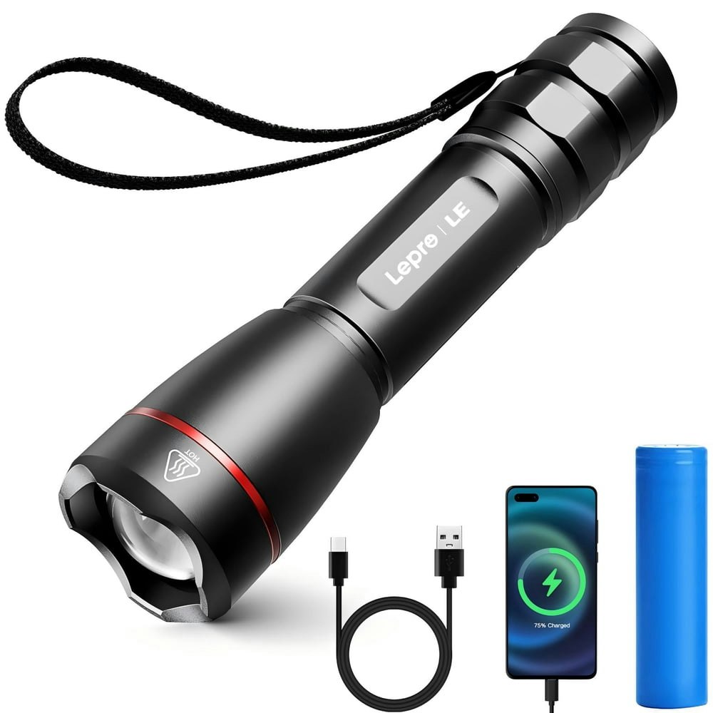 Lepro Rechargeable 1,000-Lumen LED Flashlight: $19.99 Lepro Rechargeable 1,000-Lumen LED Flashlight: $19.99