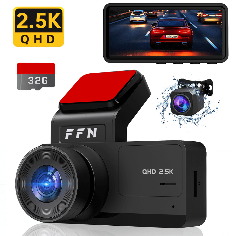 FFN 2.5K Front and 1080p Rear Dual Dash Cam: $31.99 FFN 2.5K Front and 1080p Rear Dual Dash Cam: $31.99