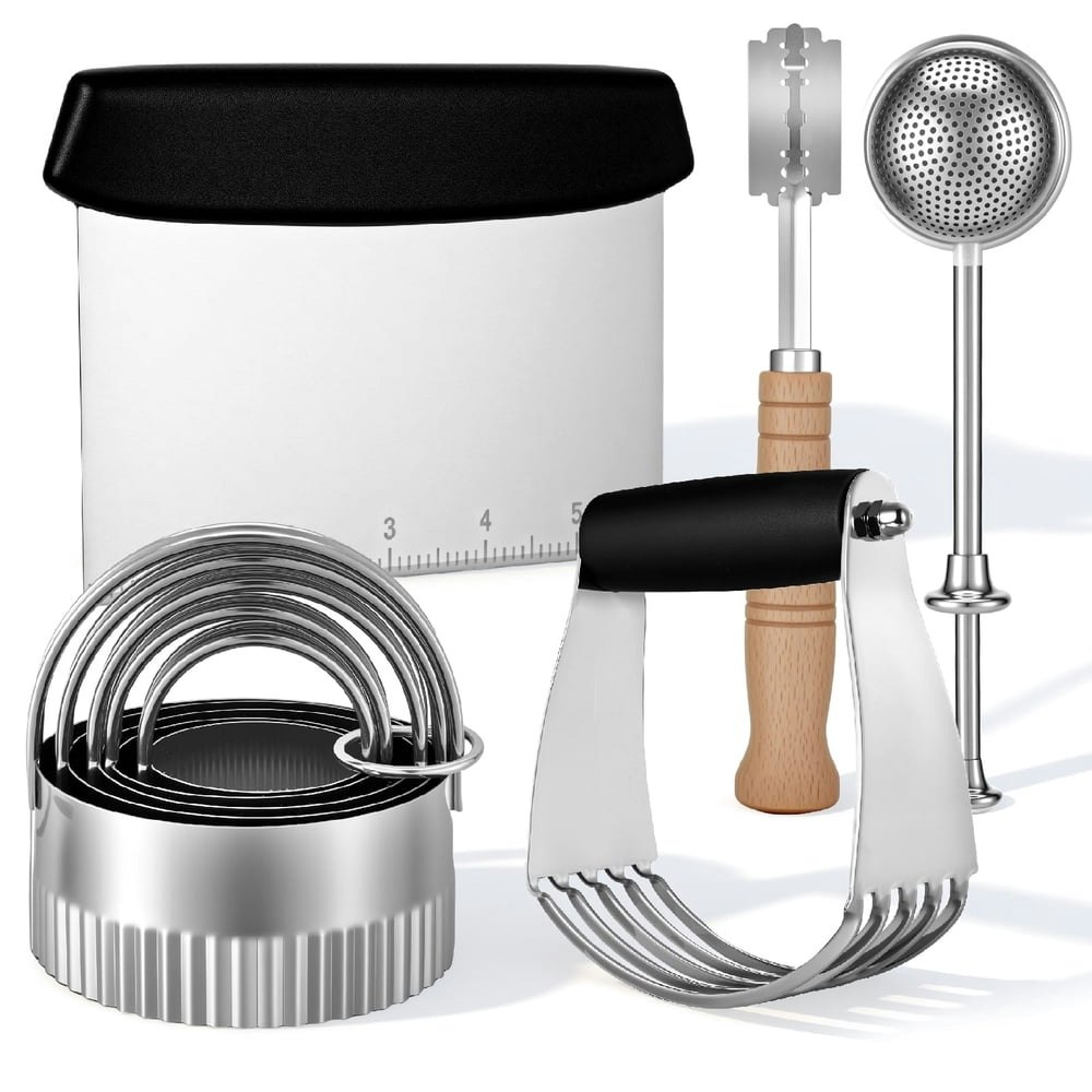 AOWOO 5-Piece Stainless Steel Baking Tool Set: $17.59 AOWOO 5-Piece Stainless Steel Baking Tool Set: $17.59