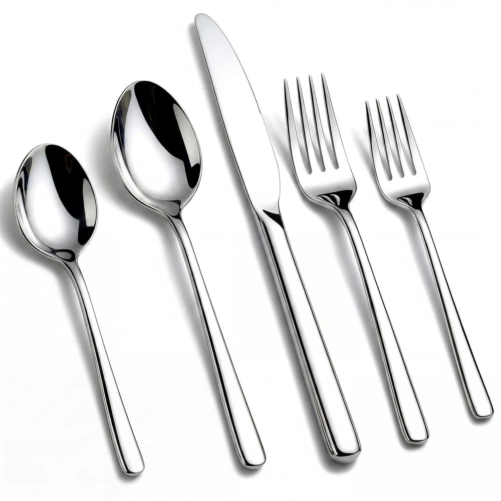 Kikcoin 20-Piece Stainless Steel Flatware Set: $19.99 Kikcoin 20-Piece Stainless Steel Flatware Set: $19.99